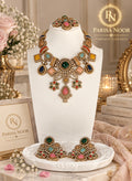 Sharvika Sabya Multicolour Designer Necklace Set