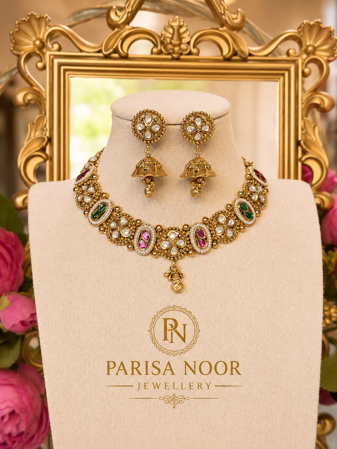 Zareefa Royal Heritage Multicolour Necklace Set