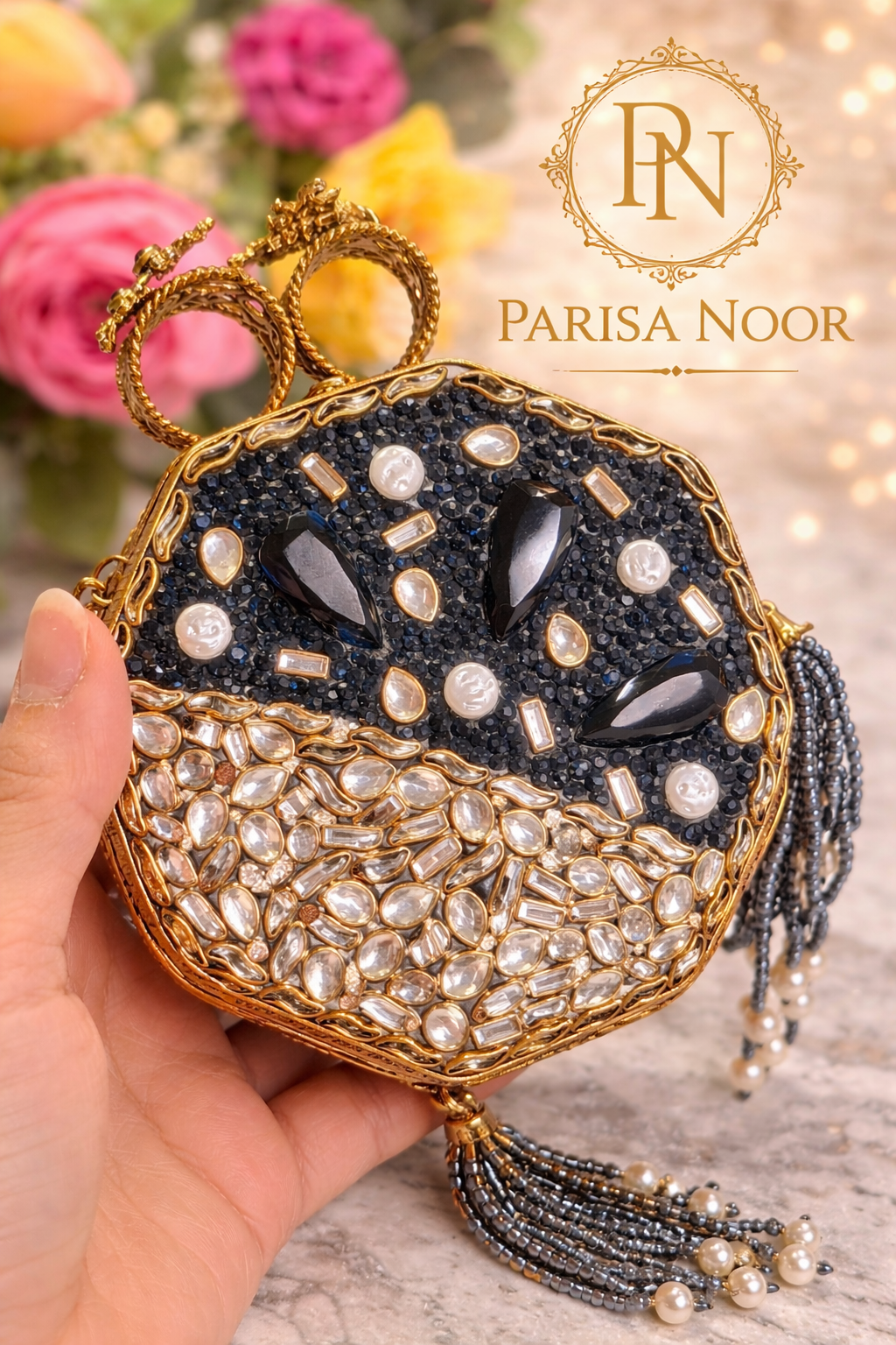 Lale Noor Mini Turkish Clutch Double Sided