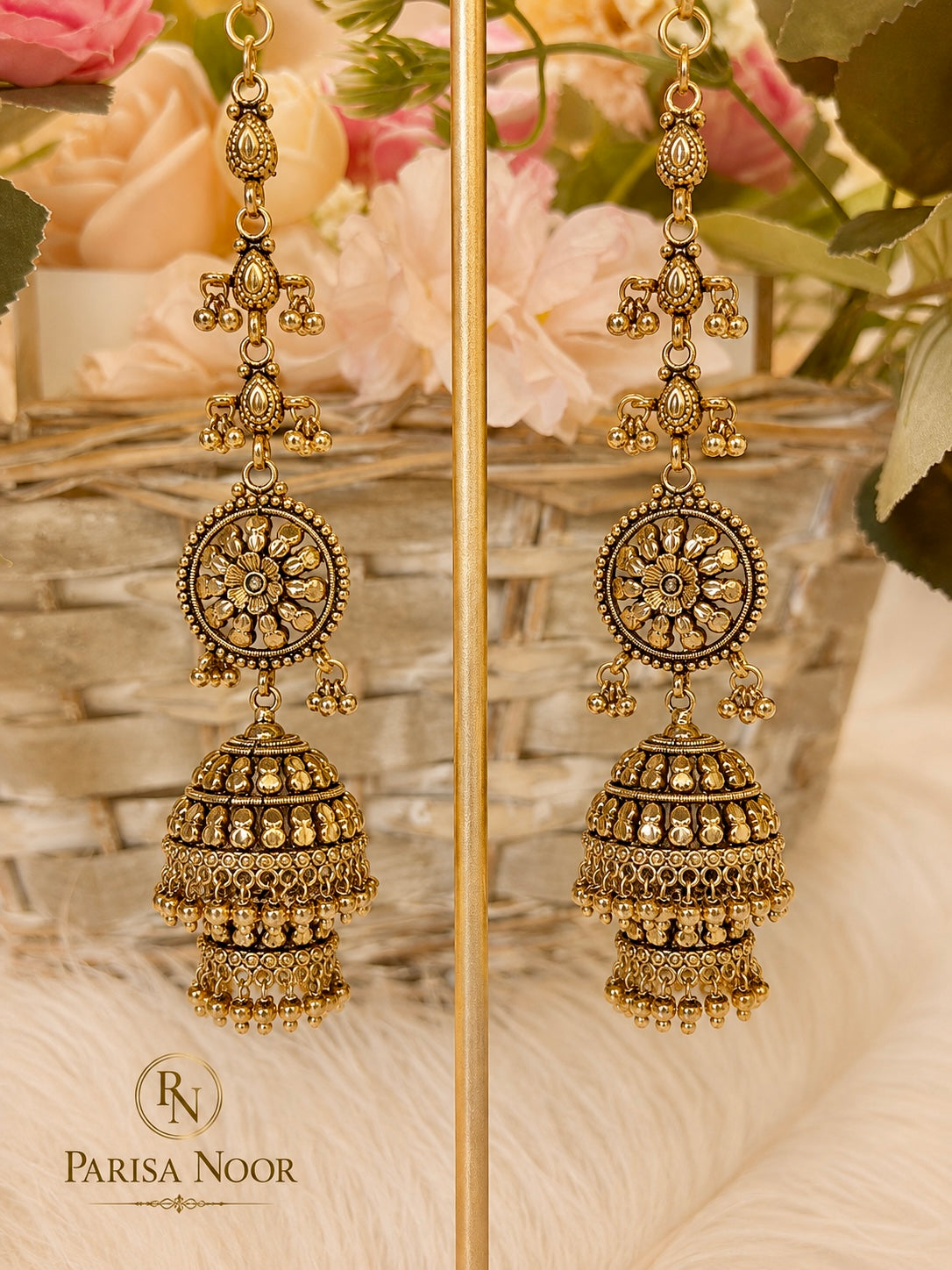 Vedika Royal Ghungru Jhumki Earrings
