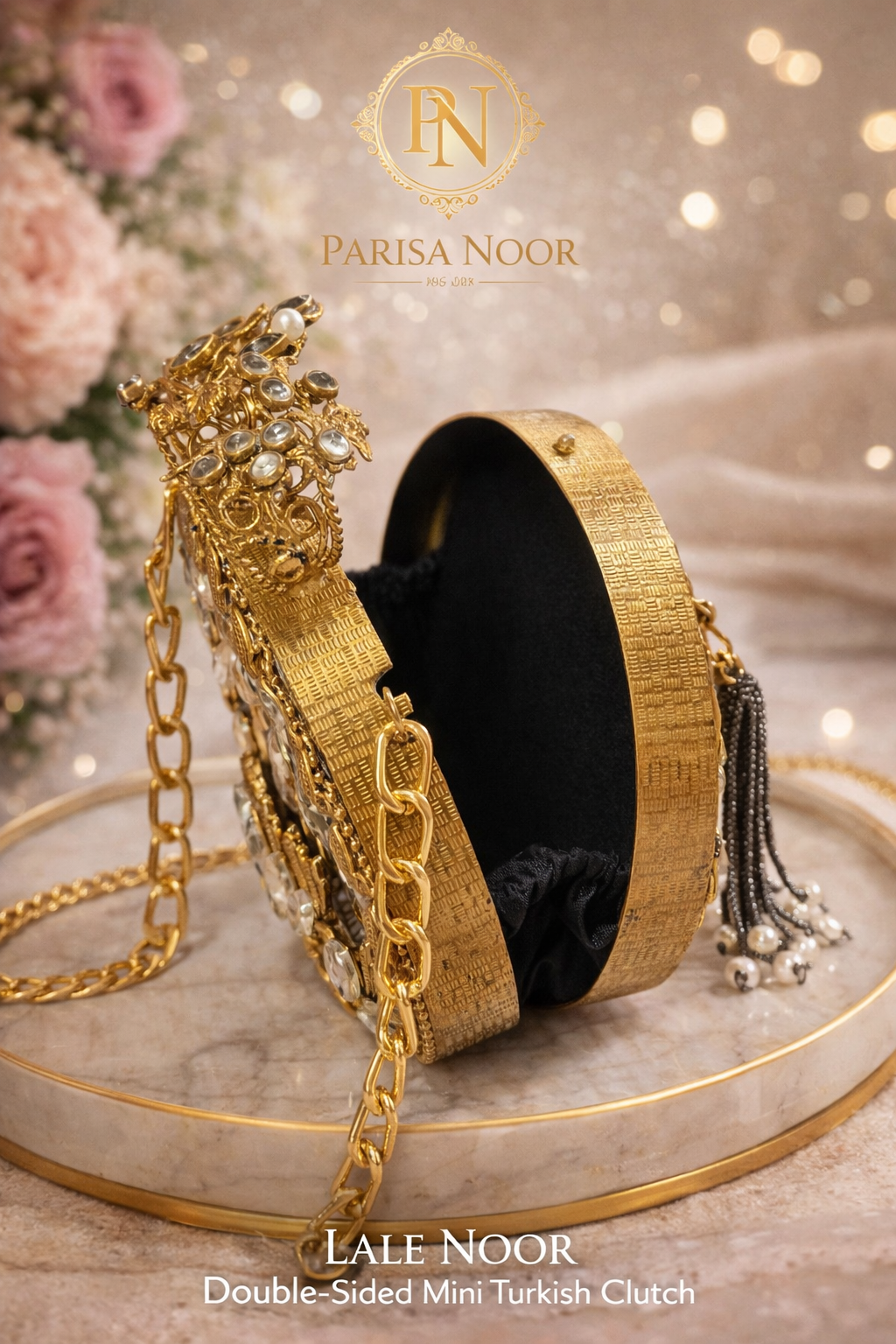 Zumra Noor Pink Mini Turkish Clutch