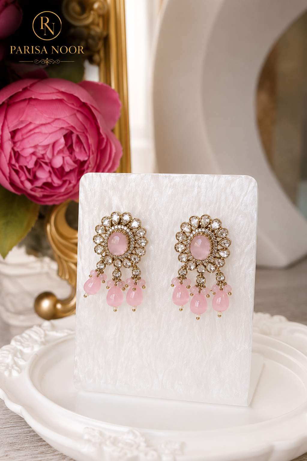 Radhika Pink Kundan Choker Set