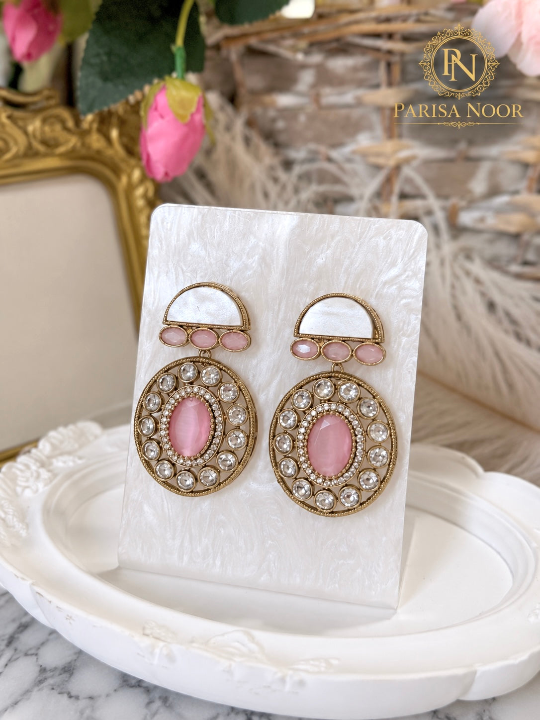 Rosalie Blush Pink Designer Choker Set