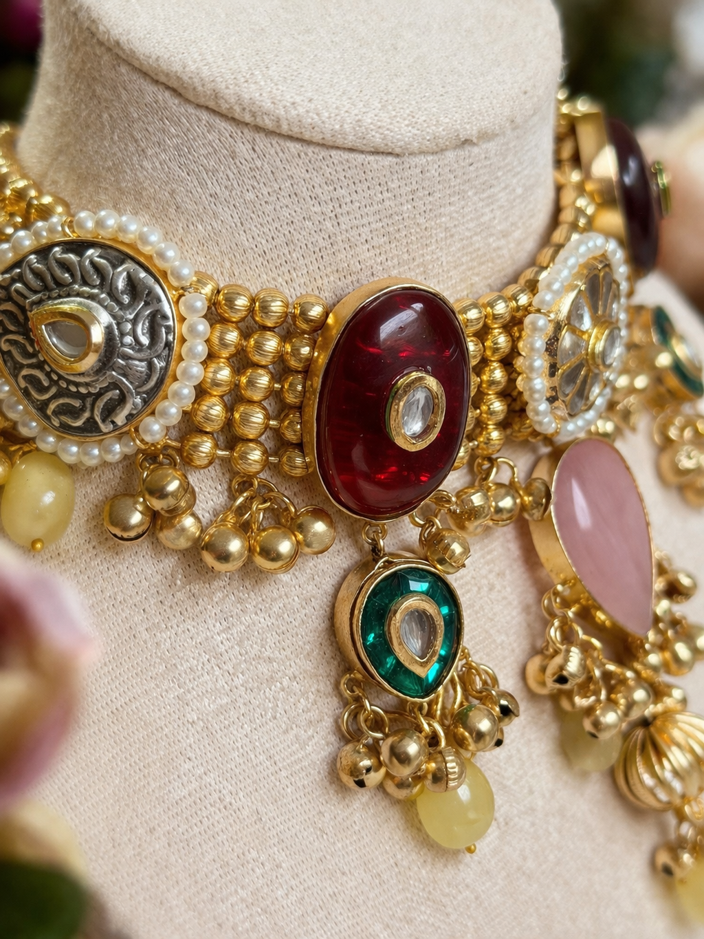 Shabnam Kashmiri Ghungru Necklace