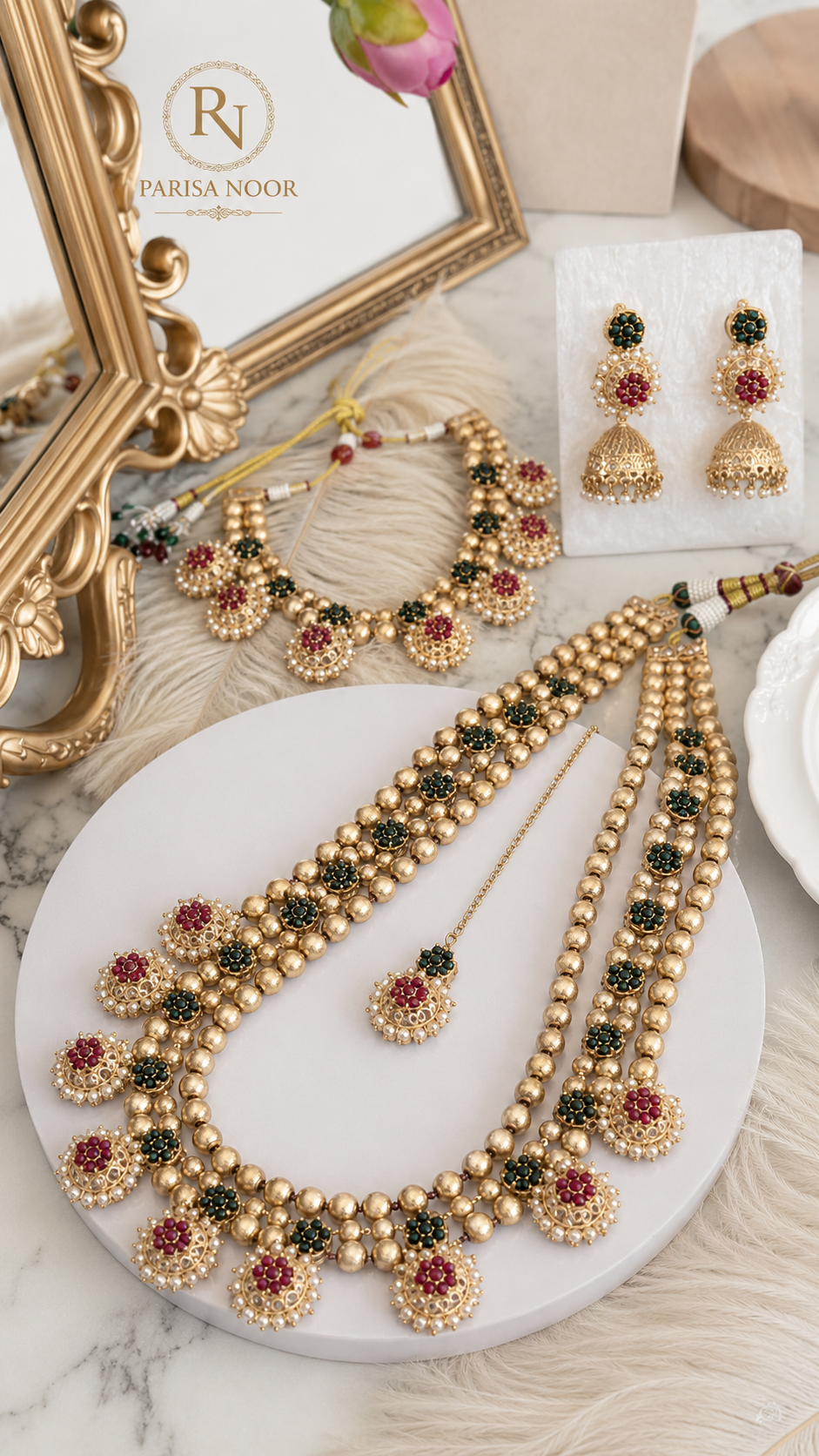 Vasundhara Royal Bridal Layered Necklace Set