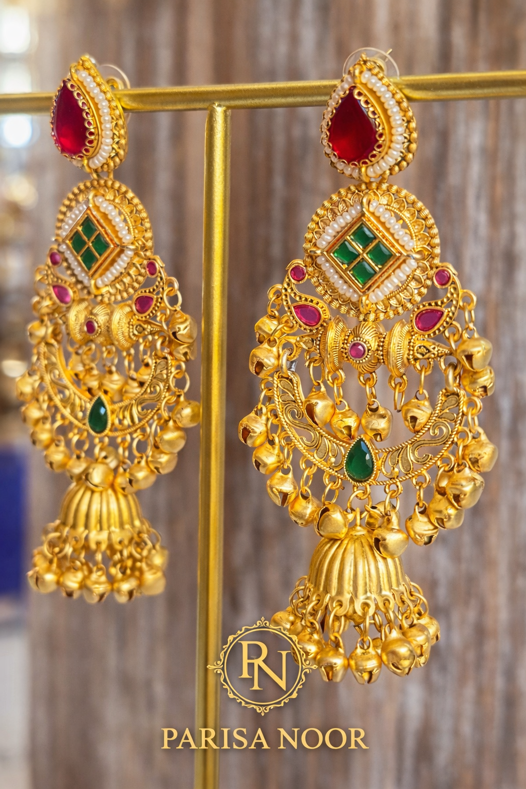 Zoya Kashmiri Ghungru Jhumka Earrings