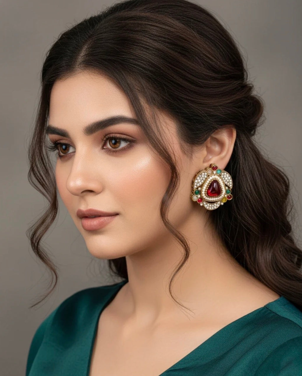 Rehana Multi Premium Stud Earring