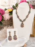 Deena Pastel Kundan Necklace Set