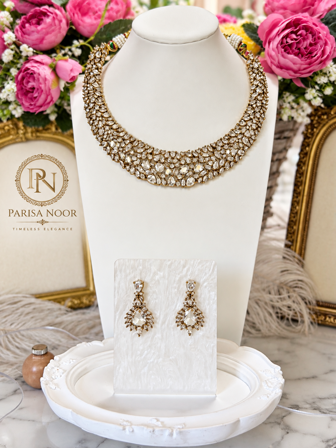 Zarelle Premium Victorian AD Necklace Set