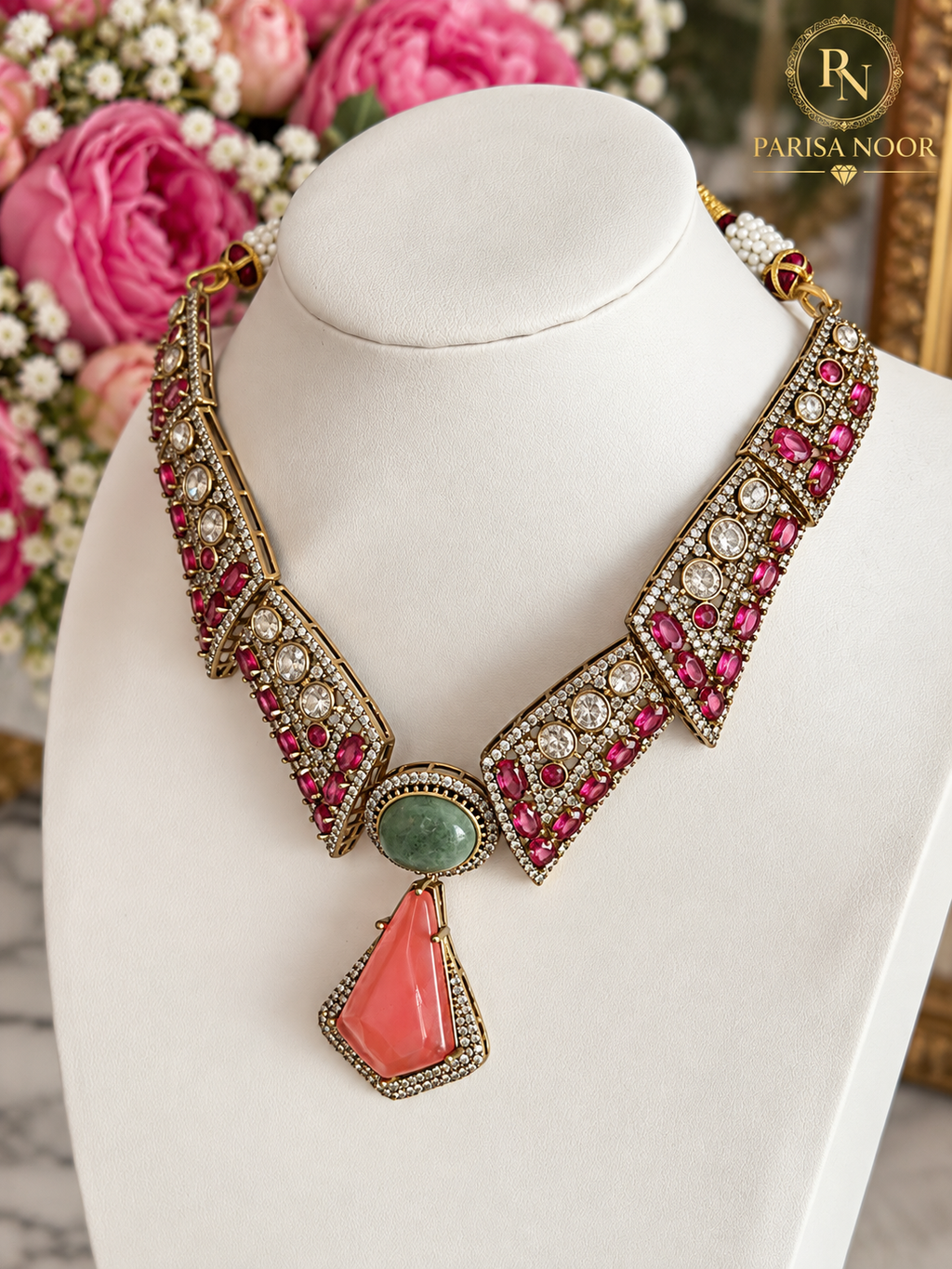 Veloura Premium Designer Moissanite Necklace Set