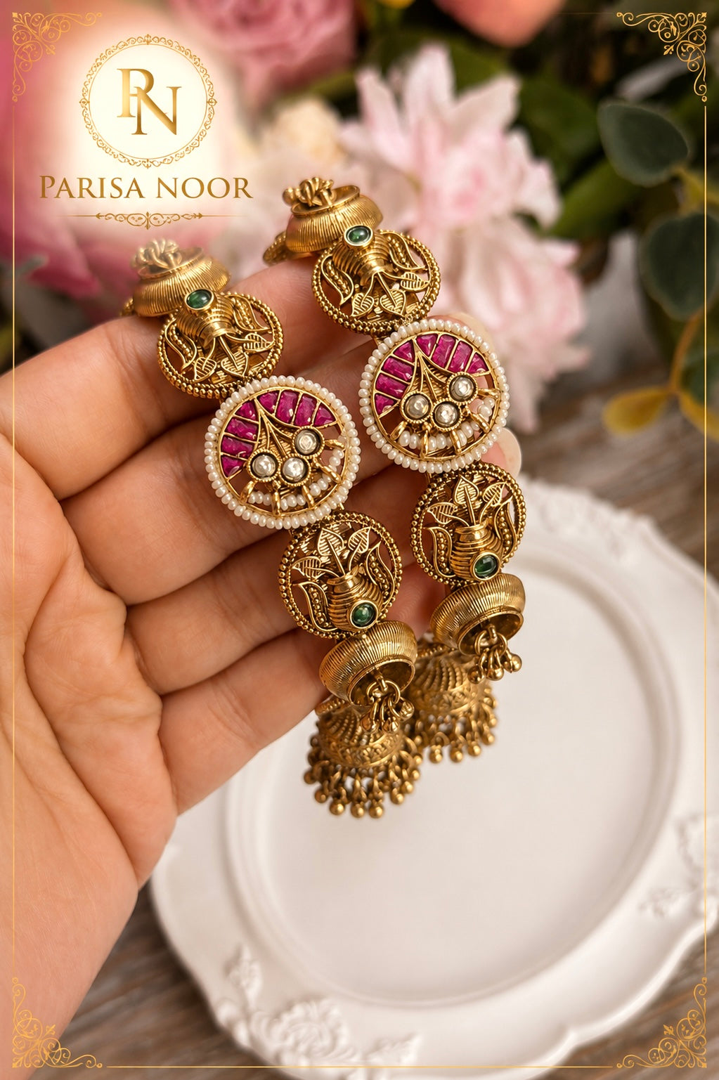 Heba Luxury Heritage Jhumka Bangles