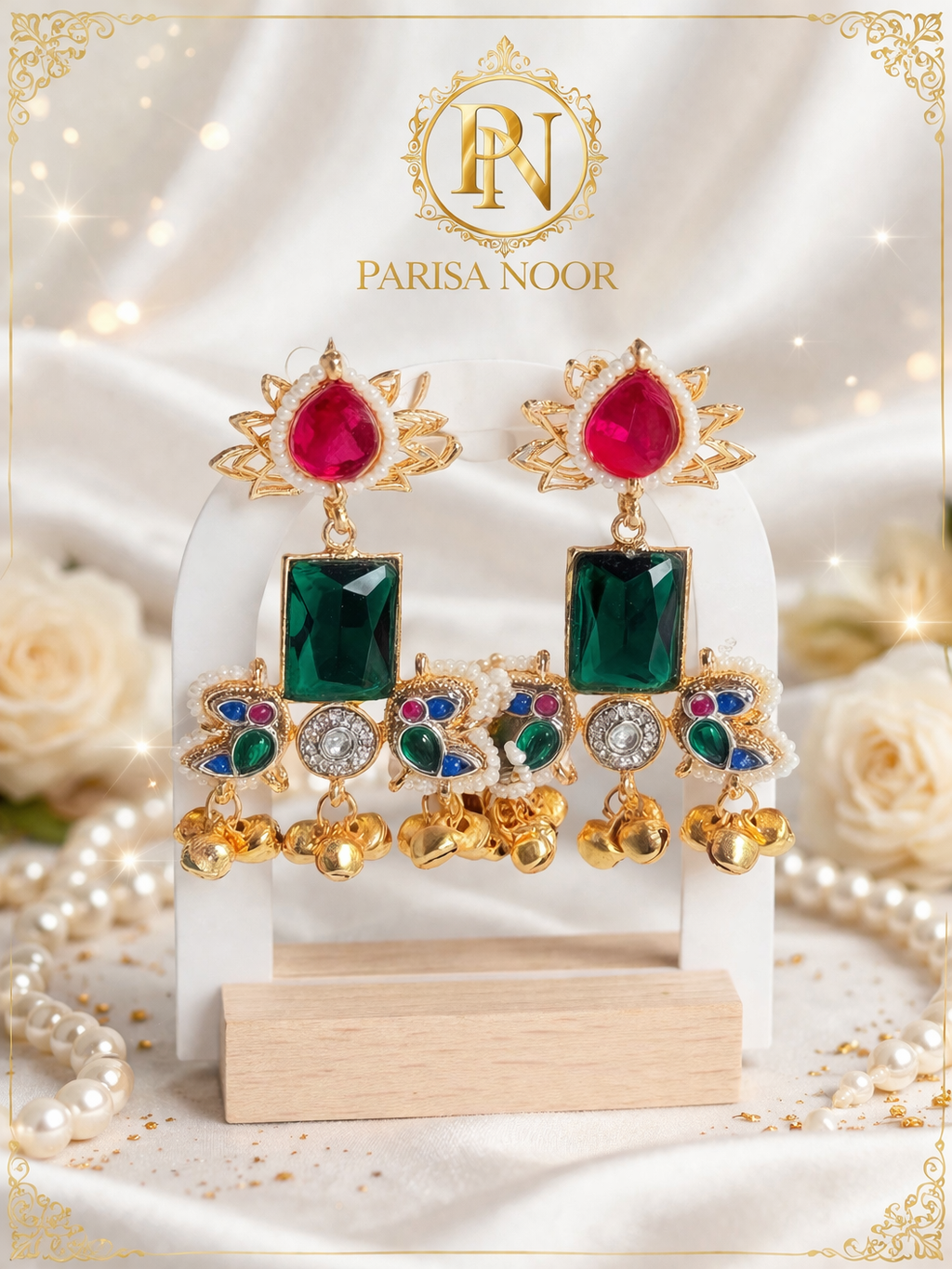 Mandana Designer Brass Earrings