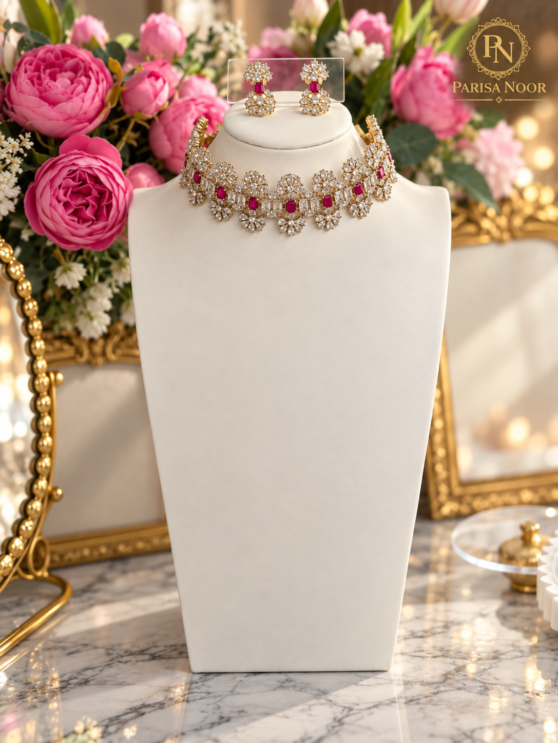 Elowen Premium Designer AD Choker Set