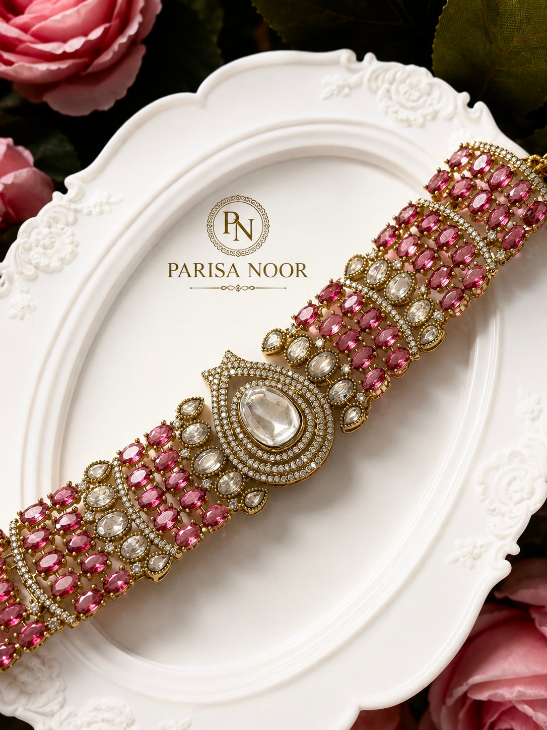 Victorian Roselle Choker Set