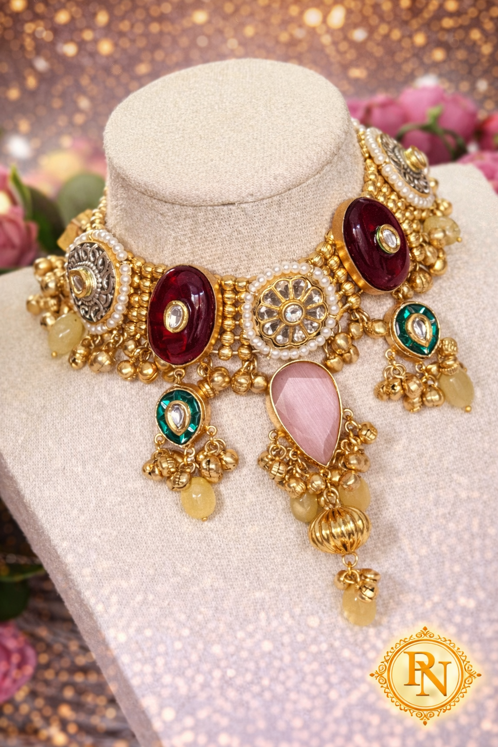 Shabnam Kashmiri Ghungru Necklace