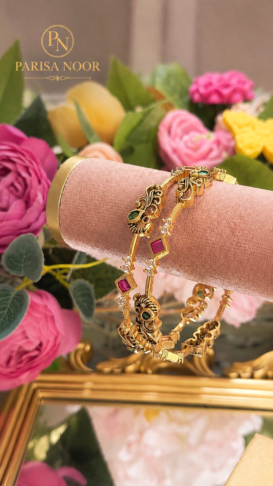 Rajnigandha Heritage Bangle Pair