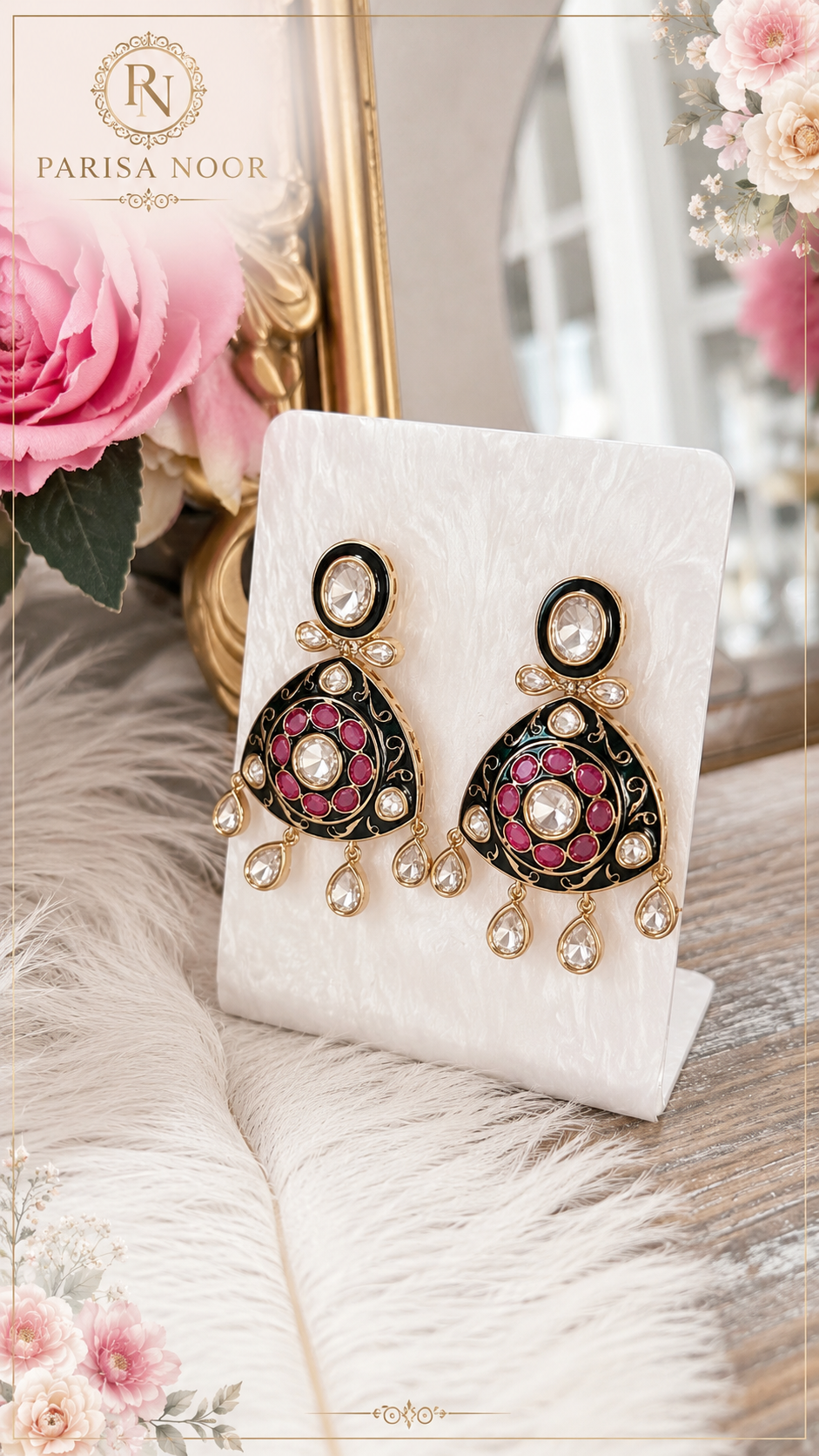 Nayra Premium Moissanite Heritage Necklace Set