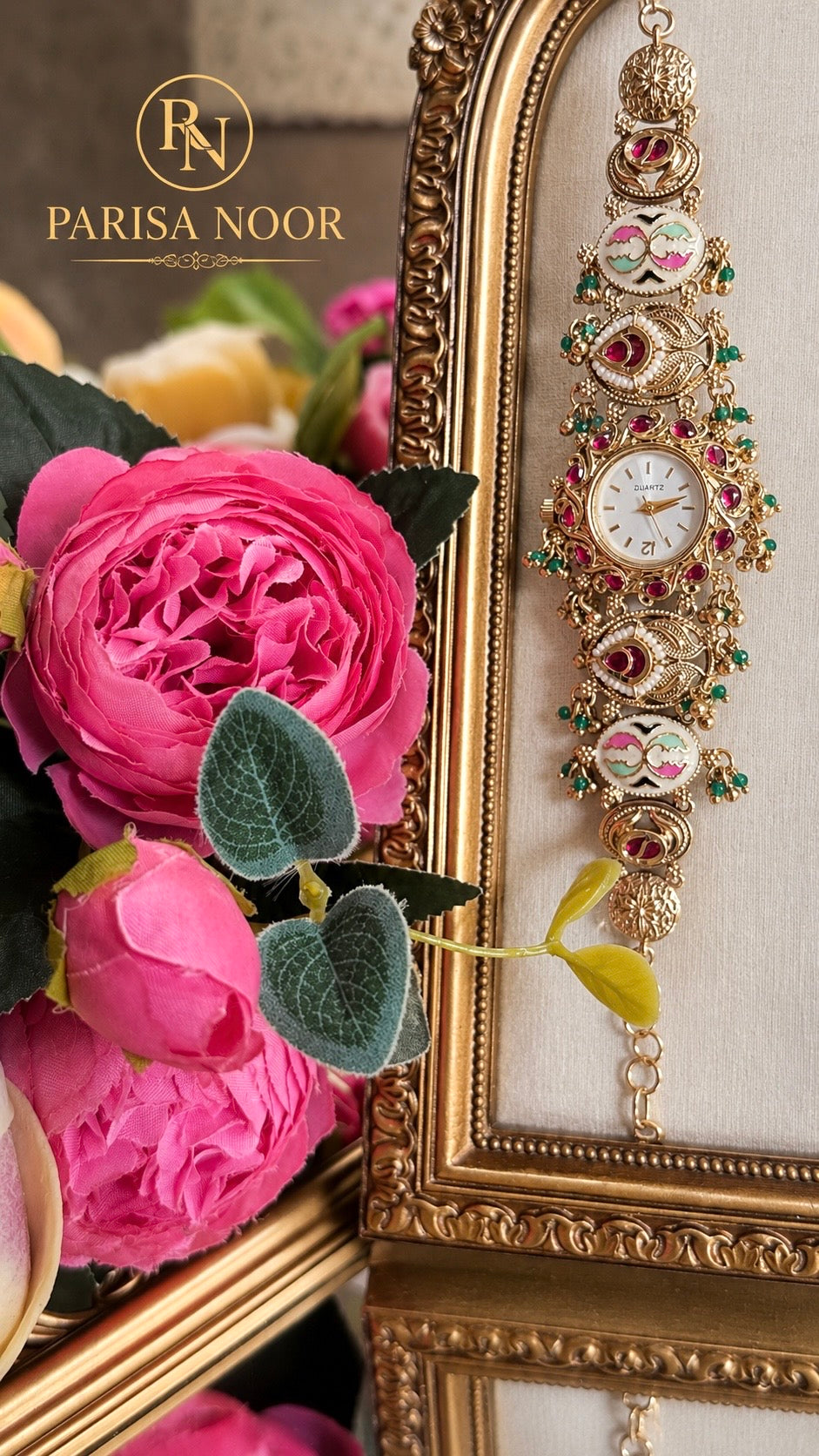 Gulrukh Meenakari Heritage Watch Bracelet