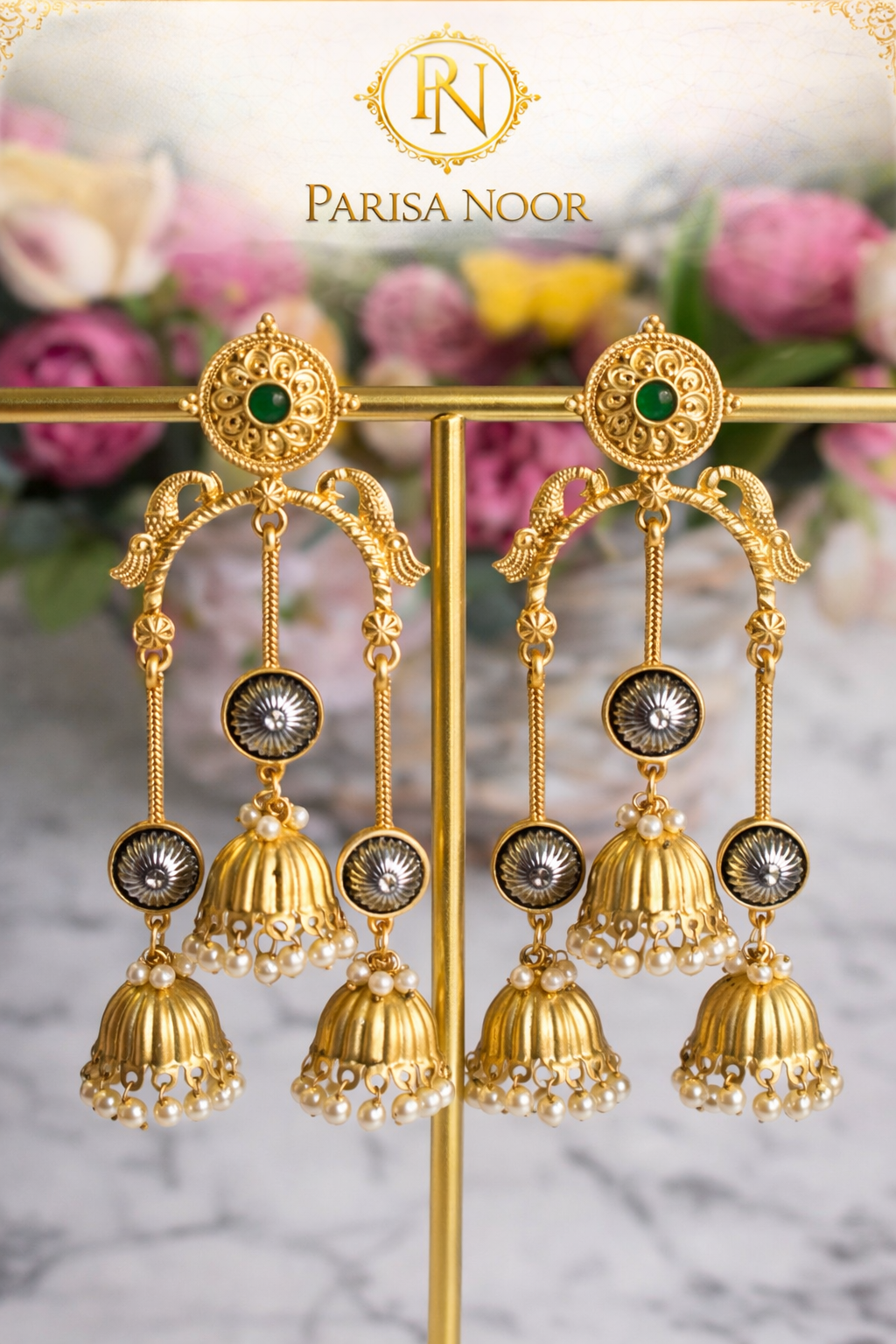 Mouni Designer Jhumka Earrings