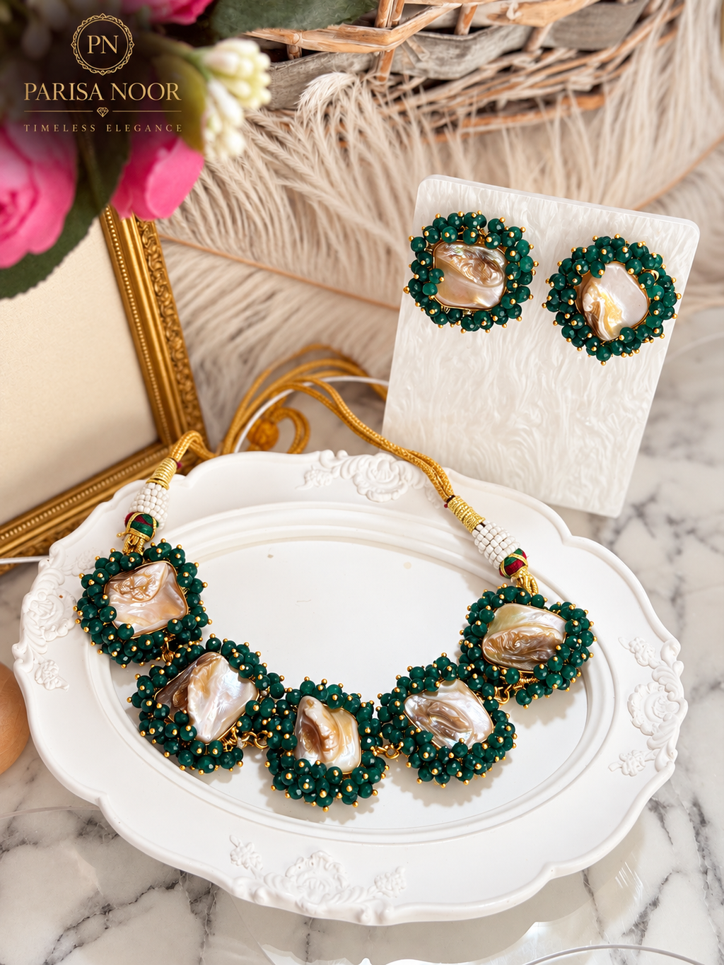 Vireya Pearl Harmony Designer Necklace
