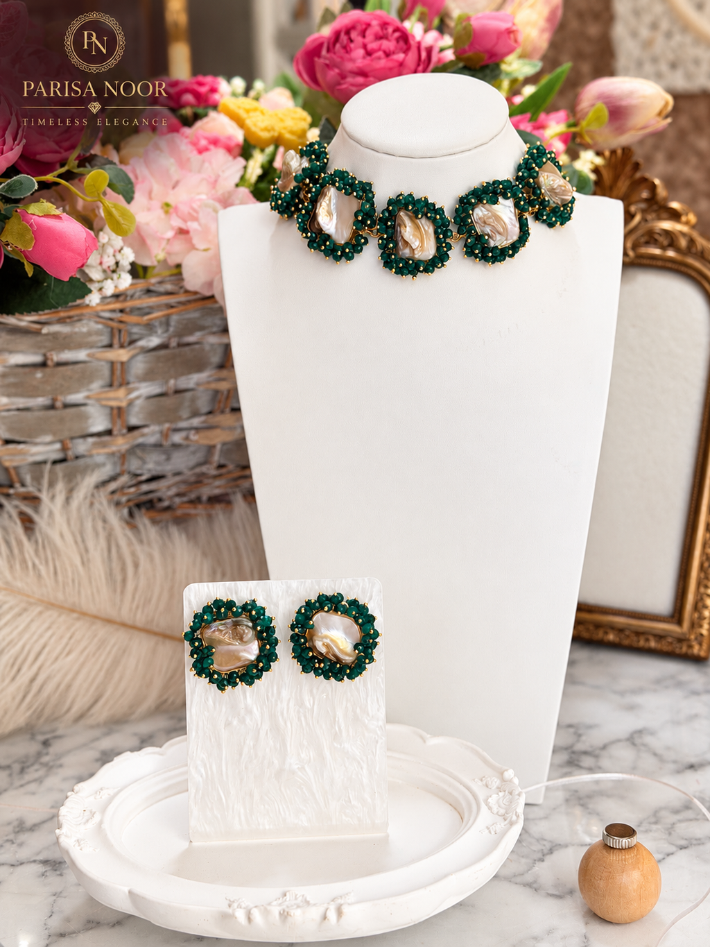 Vireya Pearl Harmony Designer Necklace