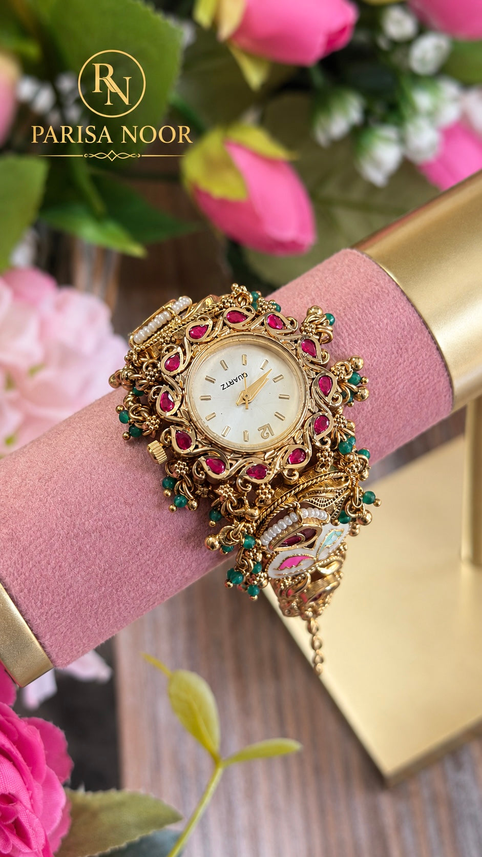 Gulrukh Meenakari Heritage Watch Bracelet