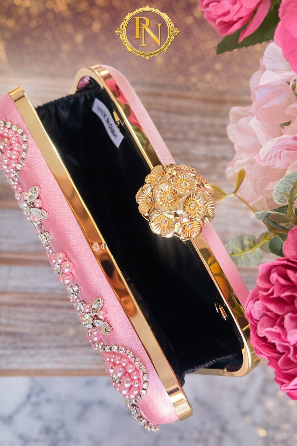 Noor Blossom Pink Clutch