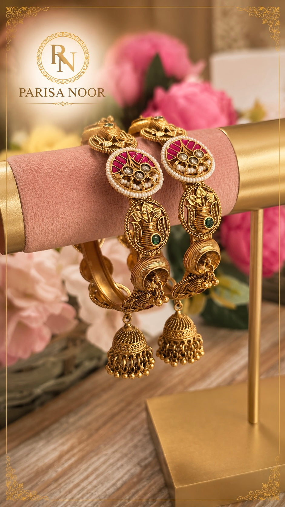 Heba Luxury Heritage Jhumka Bangles