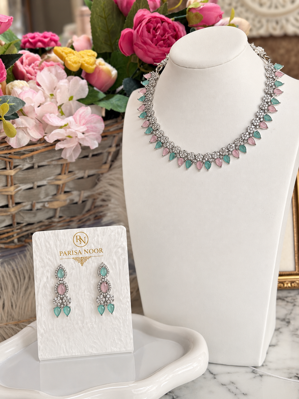 Aveline Pastel AD Necklace Set