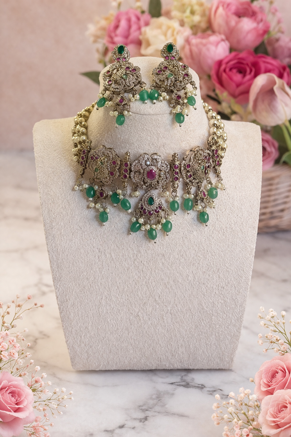 Bhumi Luxury Victorian Moissanite Choker