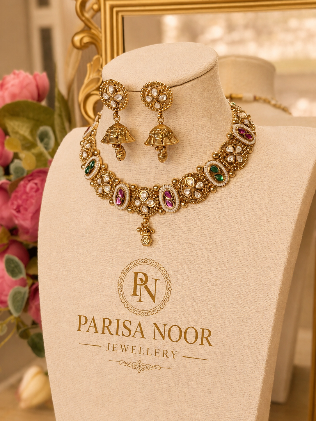 Zareefa Royal Heritage Multicolour Necklace Set