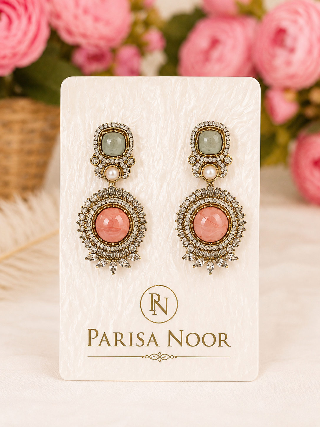 Meherbani Pastel Luxury Designer Necklace Set