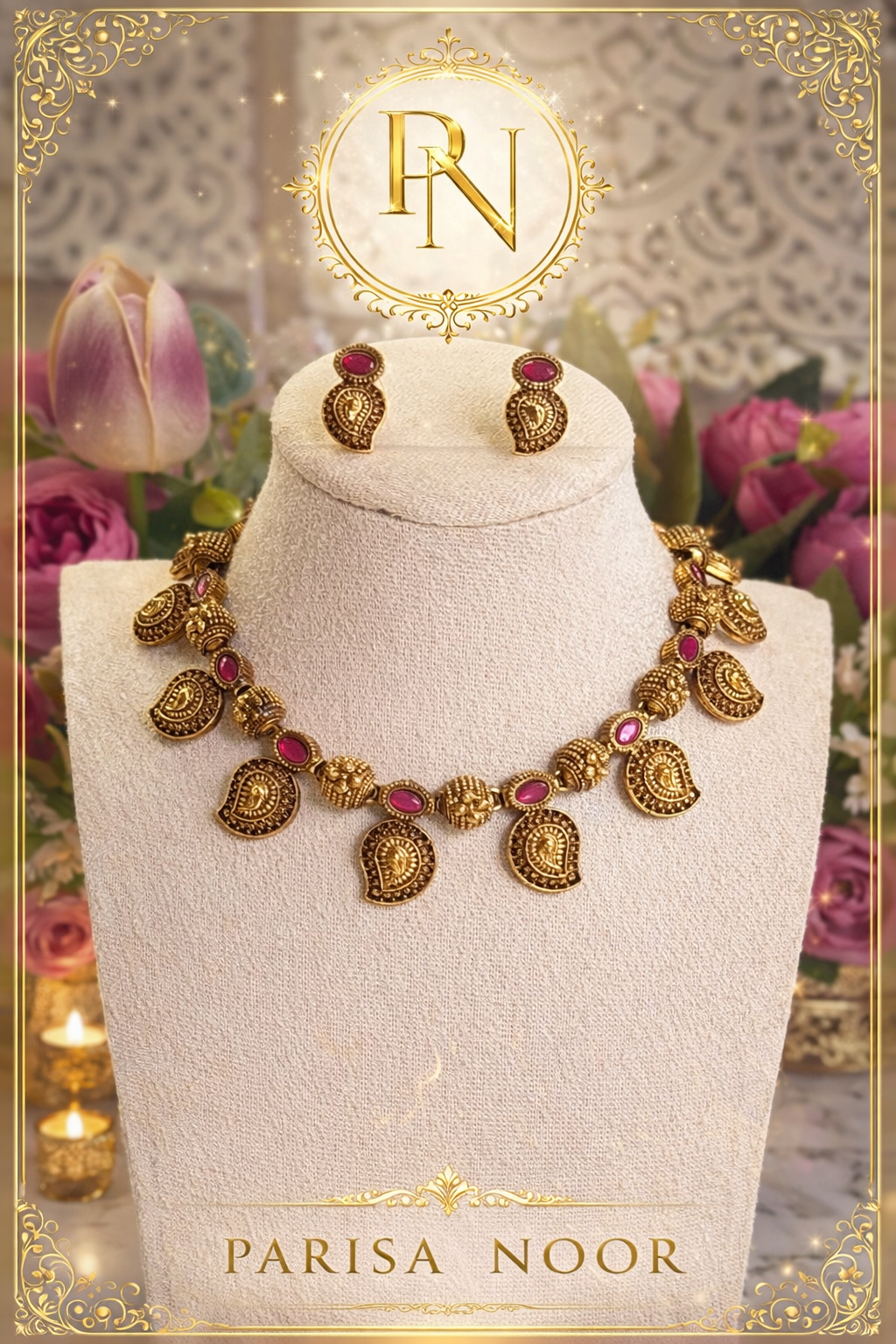 Ruhani Mango Necklace Set
