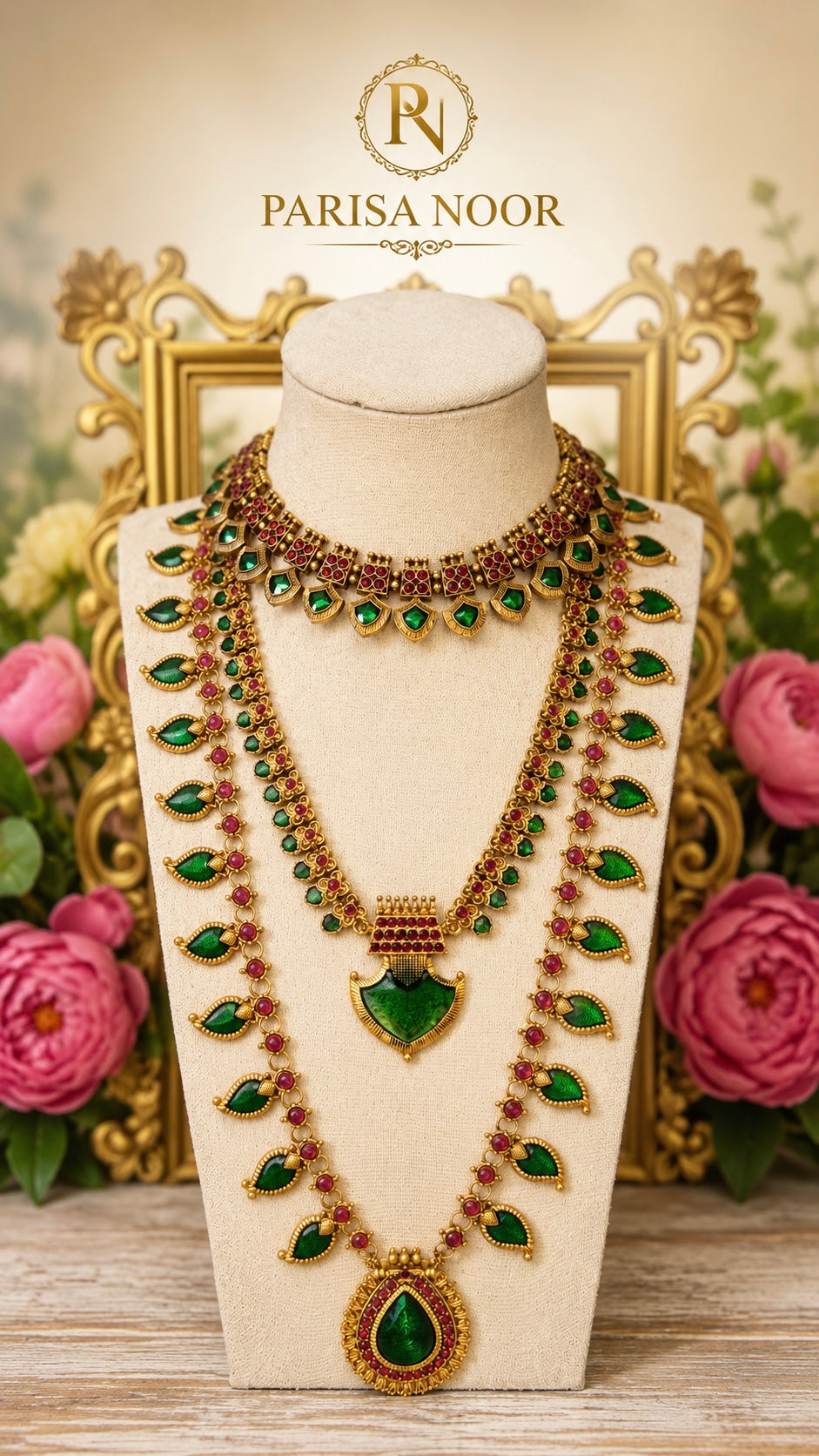 Palaka Layered Green Combo Set