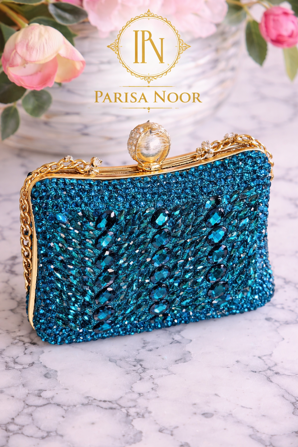 Zarmina Noor Crystal Clutch