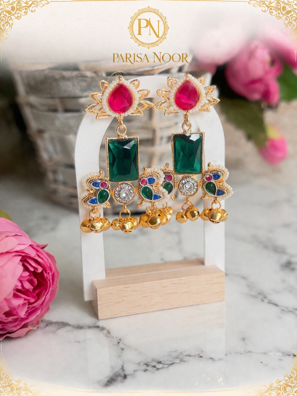 Mandana Designer Brass Earrings