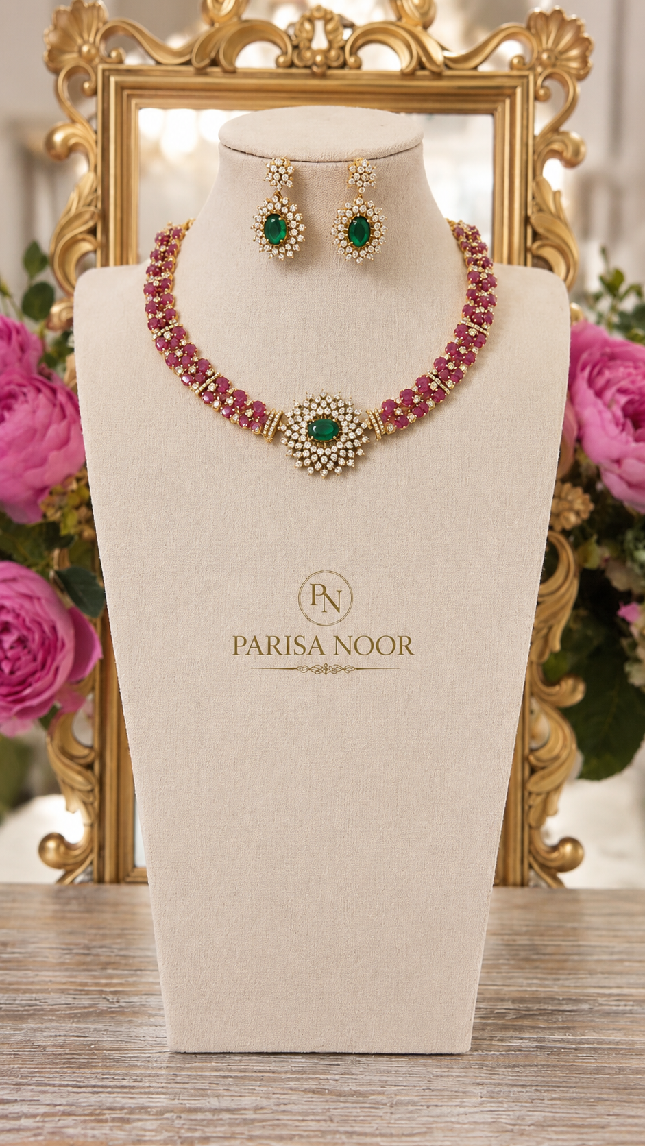 Arezoo Moissanite Luxury Necklace Set