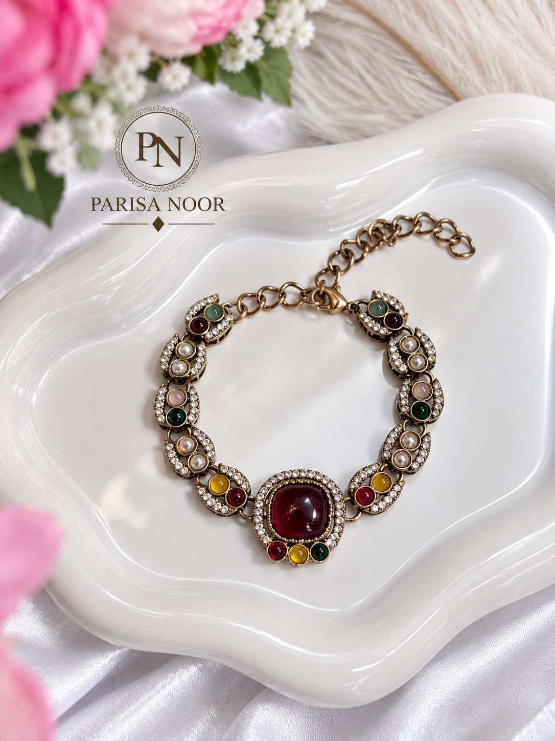 Zivara Indo-Western Kundan Bracelet