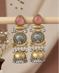 Irine Blush Designer Jhumki Earrings