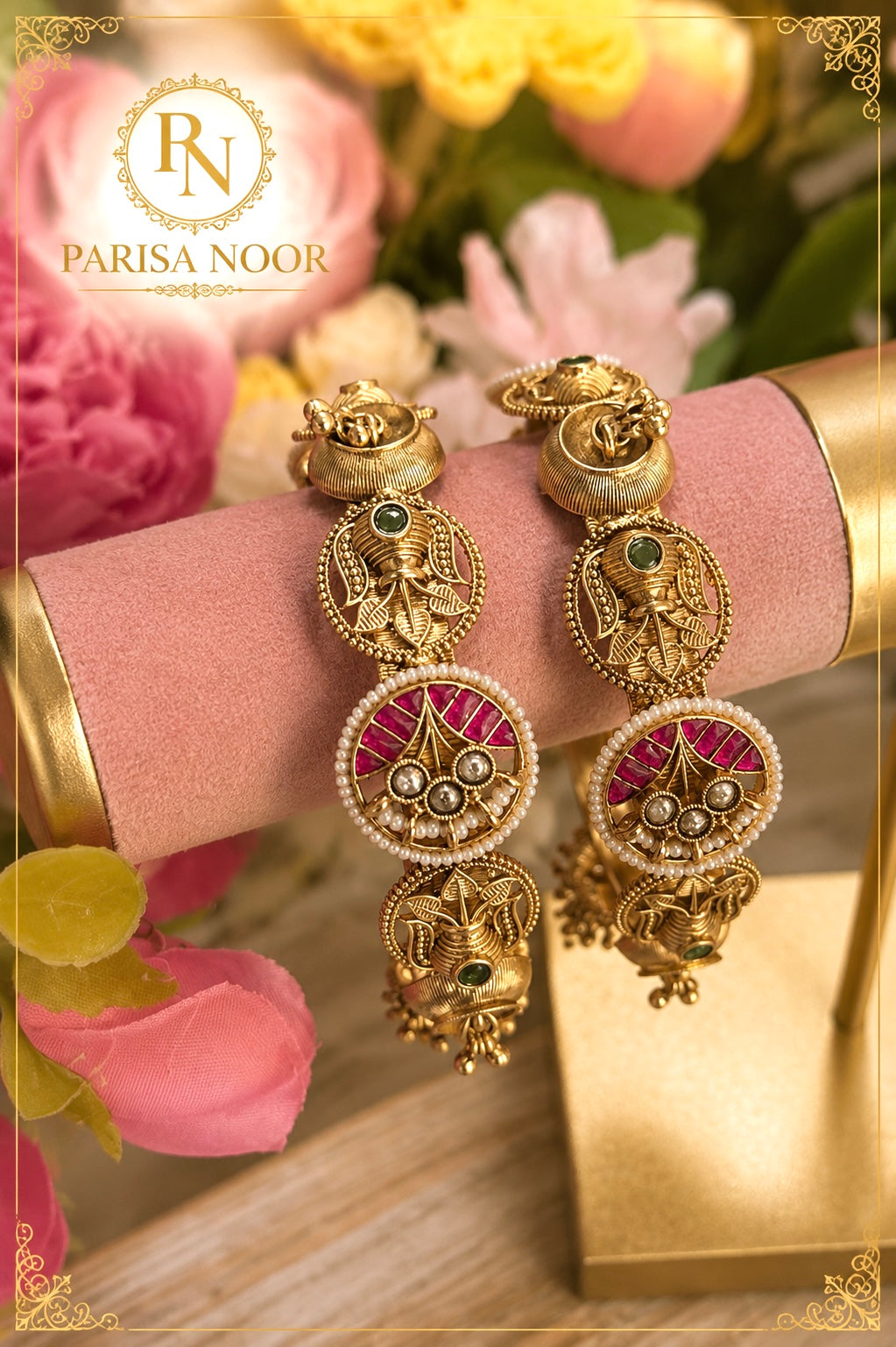 Heba Luxury Heritage Jhumka Bangles