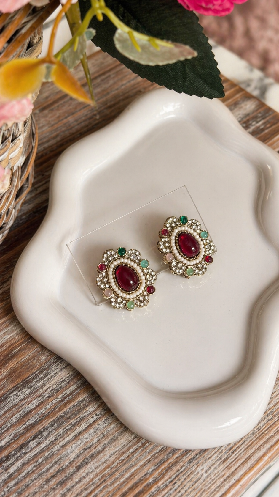 Menali Desginer Multicolor Stud