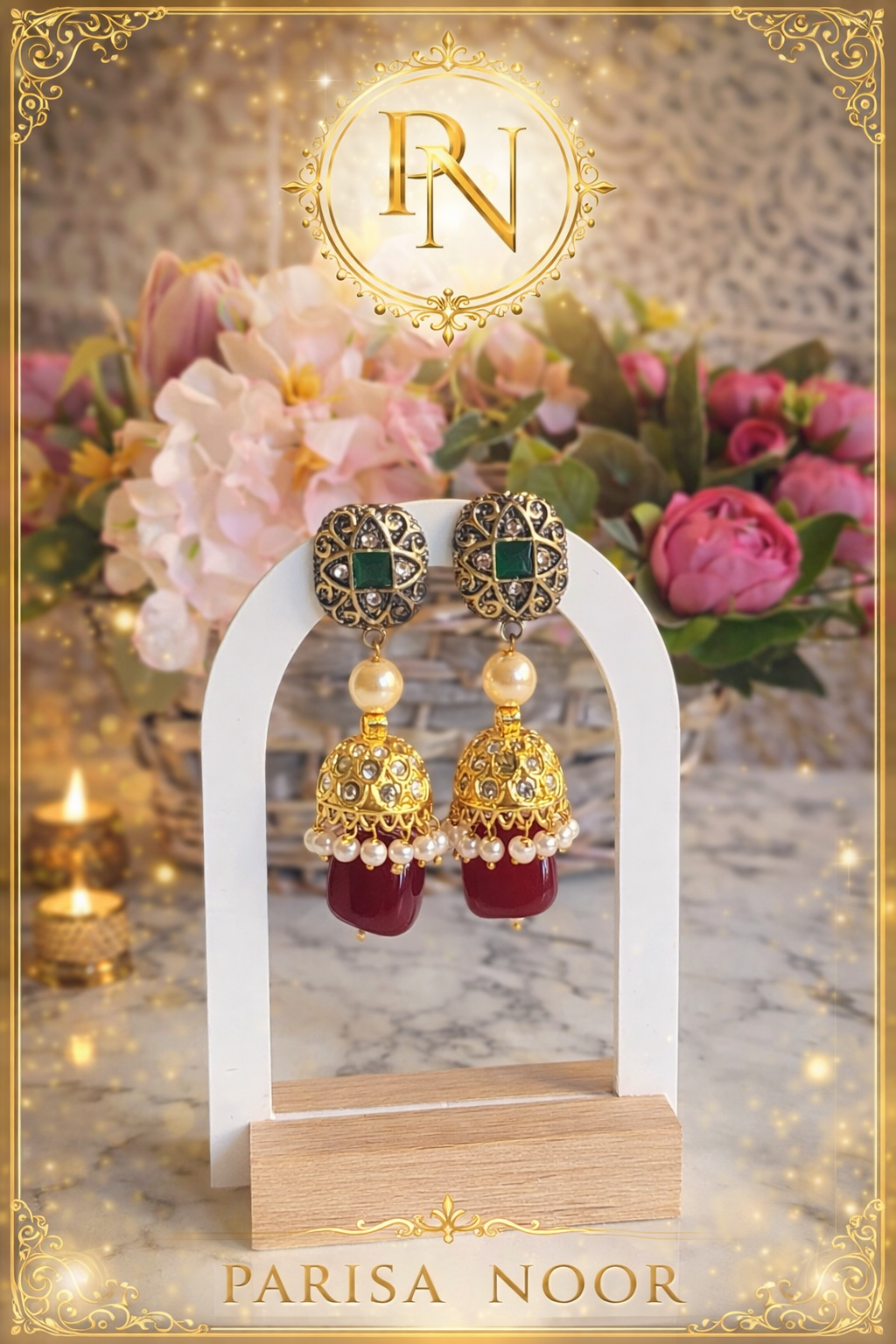Noor-e-Rang multi long necklace set