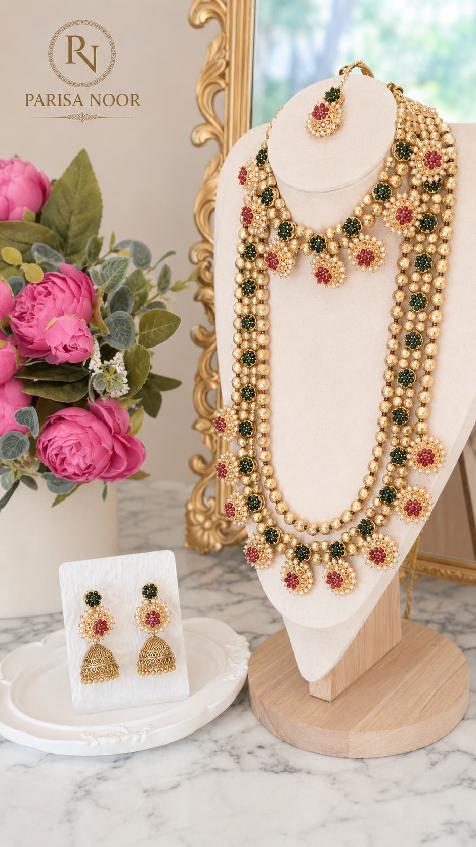 Vasundhara Royal Bridal Layered Necklace Set