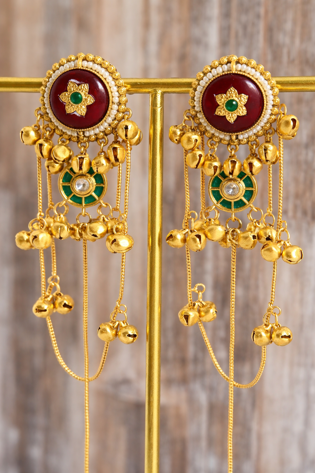 Zareen Kashmiri Long Earrings