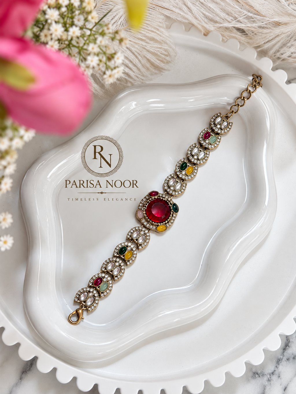 Zivara Indo-Western Kundan Bracelet