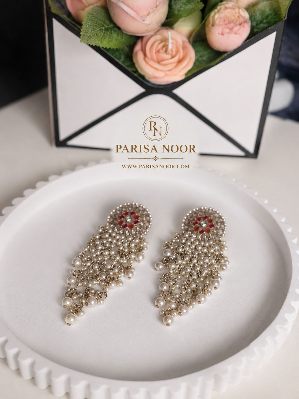 Ameera Pearl Tassel Earrings – Clearance Sale