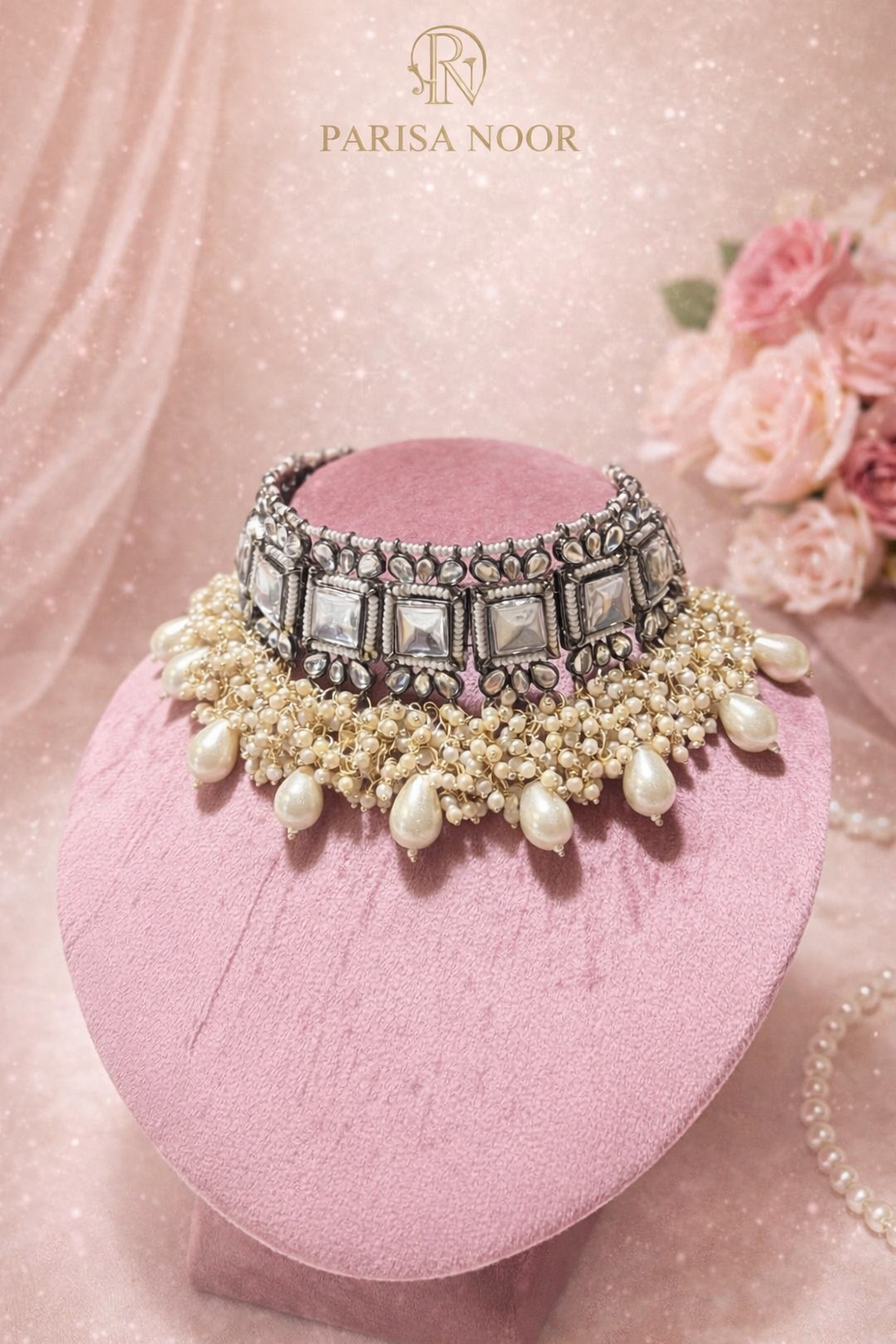 Safa Pearl Luxe Choker Set