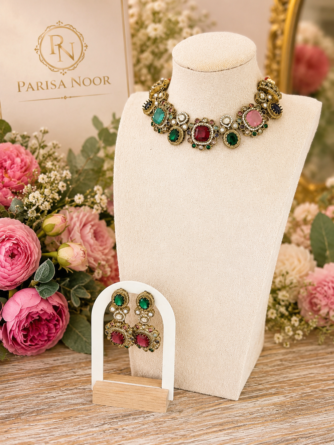 Meera Bollywood Designer Multi Necklace Set
