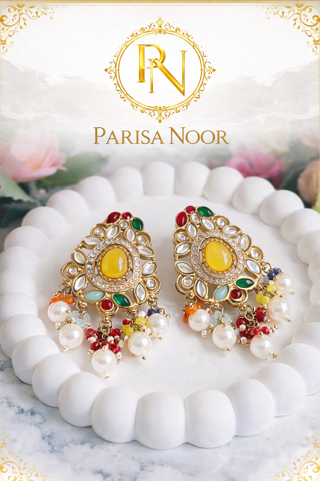 Ananna Multi Pearl Earrings