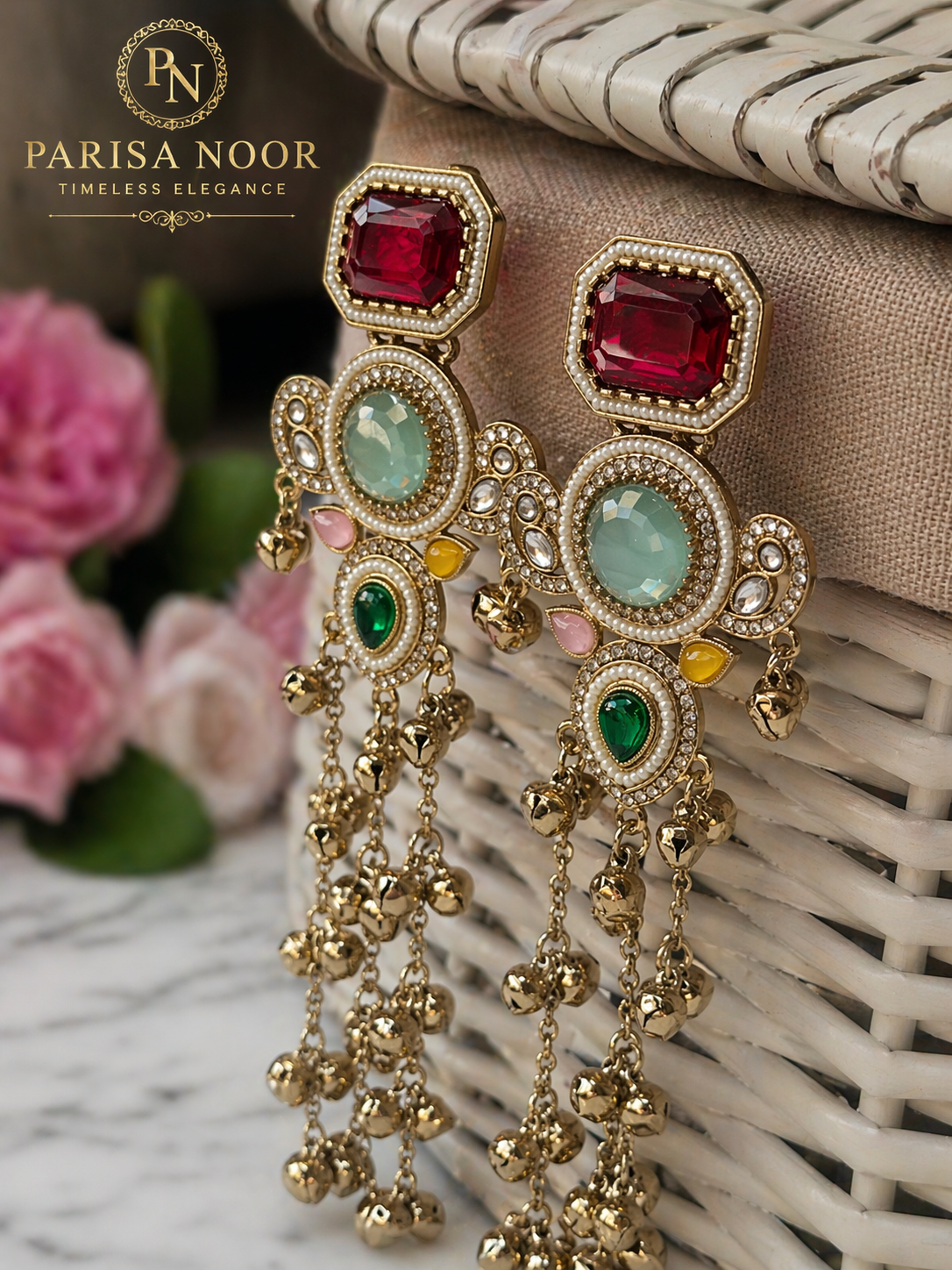 Nisha Royal Kashmiri Earrings